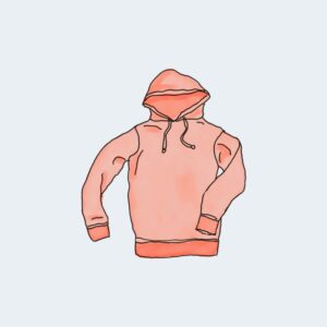 プルオーバーパーカー（レッド）